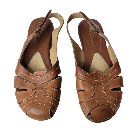 Natural Soul by Naturalizer Cayenne Leather Slingback Sandals (Size 6.5M) - Picture 10 of 10